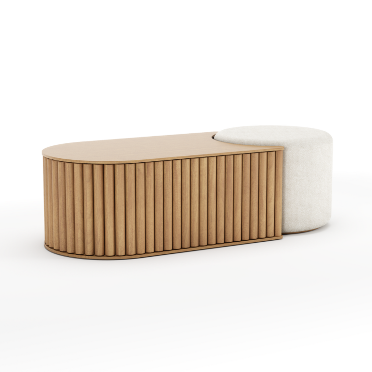 Mesa de Centro com Puff Radiato SEIVA